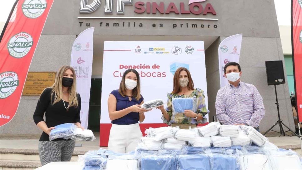 Recibe DIF Sinaloa donativo de 50 mil cubrebocas por parte de Coppel