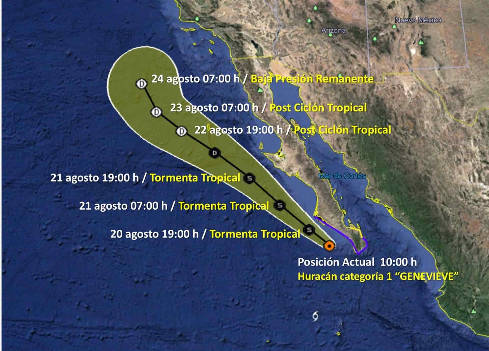 Huracán Genevieve” dejará poca lluvia en Sinaloa: CAADES