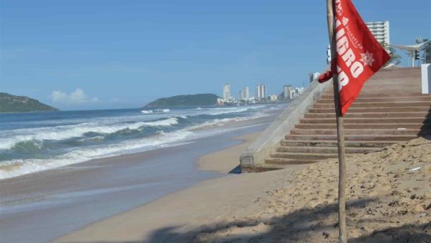 La presencia de «Norma» causa cierre de playas en Mazatlán