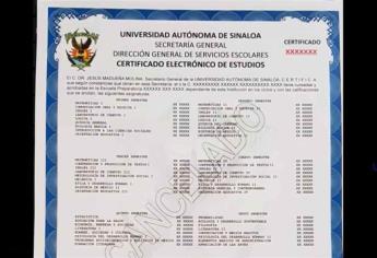 Certificados electrónicos de estudios de la UAS ya pueden solicitarse en plataforma