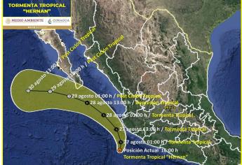 Se forma la tormenta tropical Hernán en el Pacífico