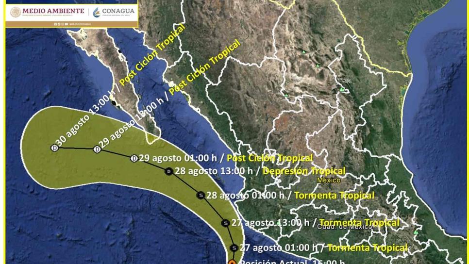 Se forma la tormenta tropical Hernán en el Pacífico