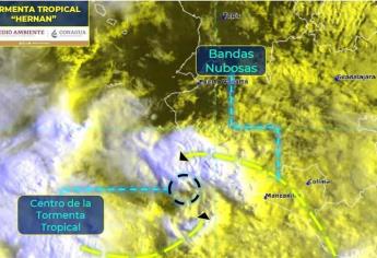 Alerta verde en el sur de Sinaloa por la tormenta tropical Hernán