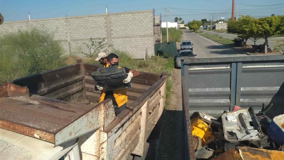 Suman 434 t de cacharros recolectados en ocho meses, en Ahome