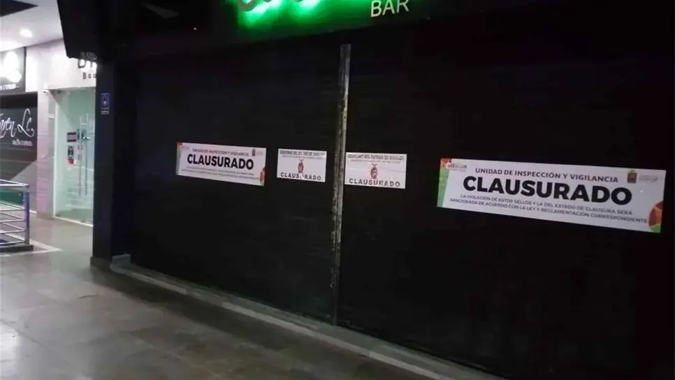 Clausuran 2 antros durante fin de semana en Culiacán