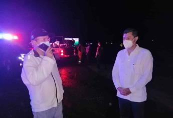 Supervisa alcalde de Ahome trabajos de desfogue de agua en el Nuevo San Miguel