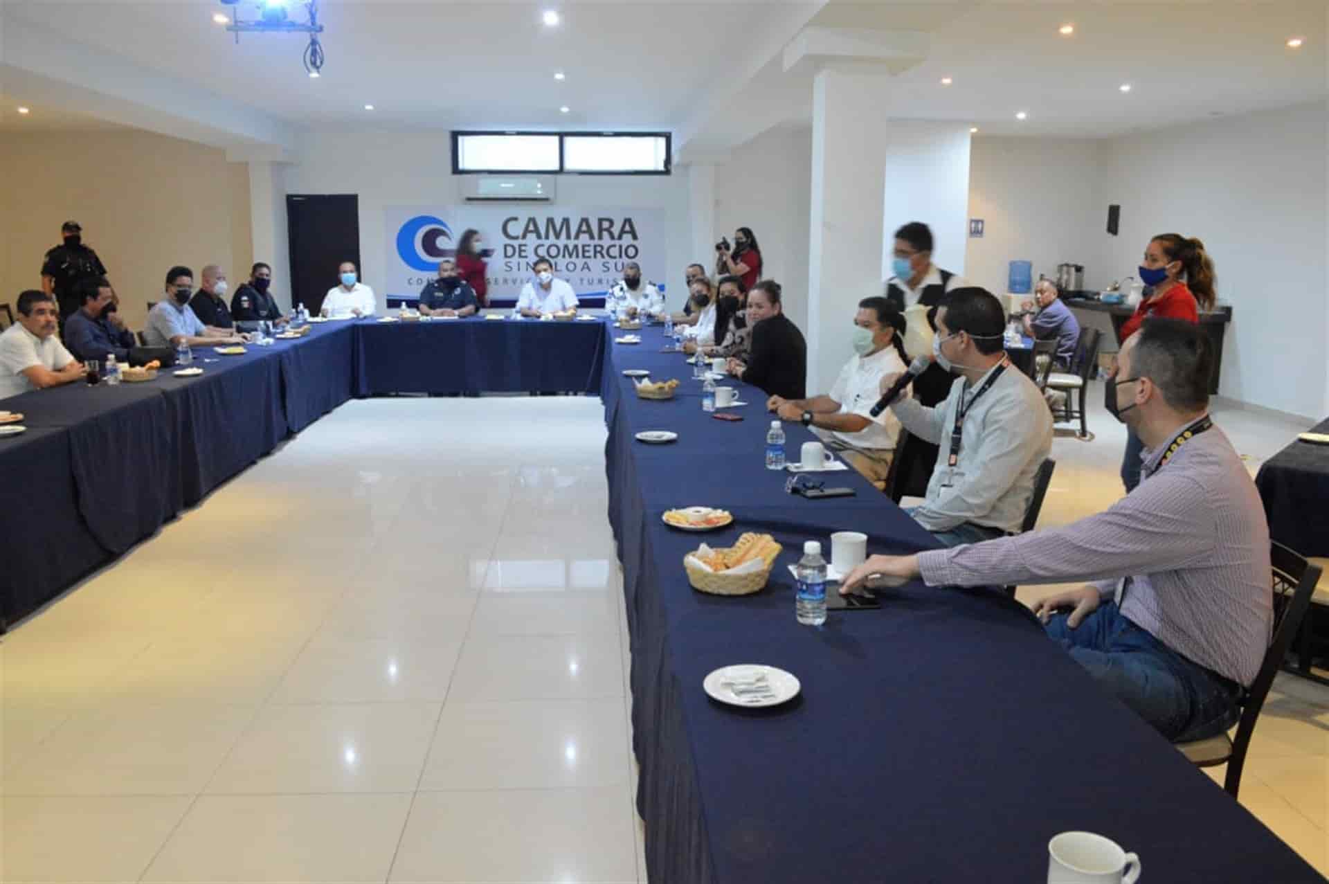 Se compromete SSPM con comerciantes mejorar la prevención del delito en Mazatlán