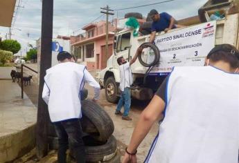 Lleva PAS descacharrización contra el dengue a El Roble, Mazatlán
