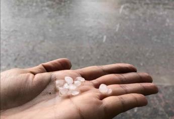 Se vino el agua y hasta con granizo; en Culiacán