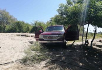 Aseguran camioneta y mariguana en Choix