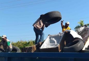 Sector Salud recolecta 25 t de cacharros; sillones y llantas, lo que más tiran