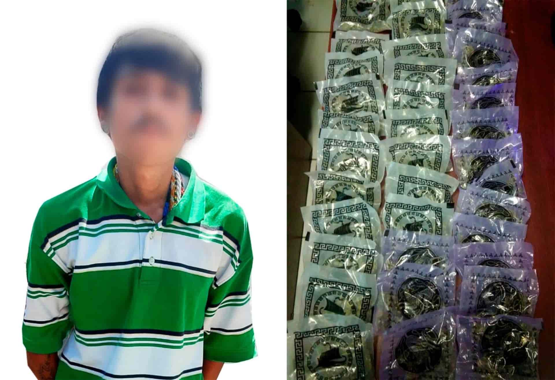 Policías estatales aseguran a presunto narcomenudista en Culiacán