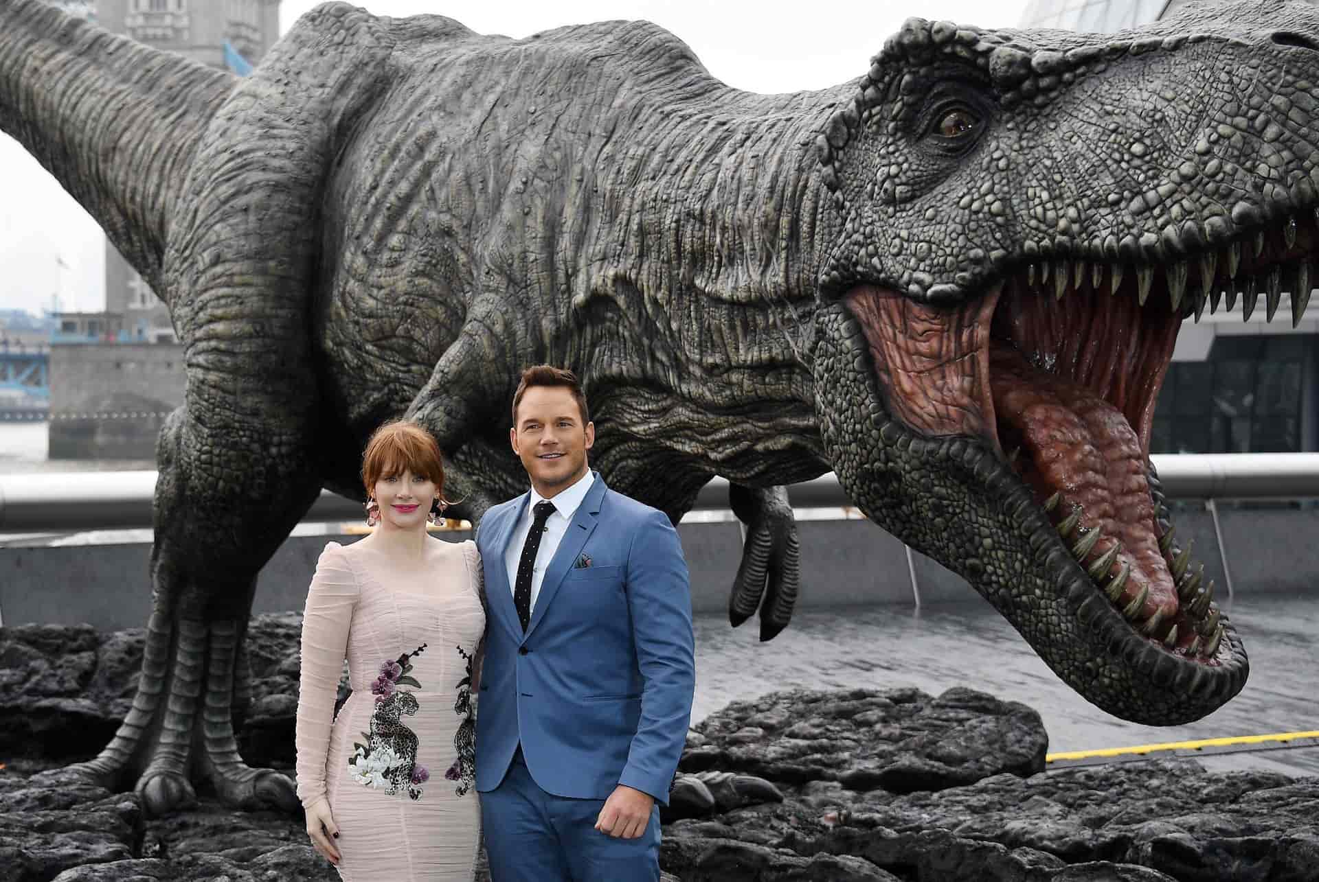 Chris Pratt y Bryce Dallas Howard. FOTO EPA/ANDY RAIN/File