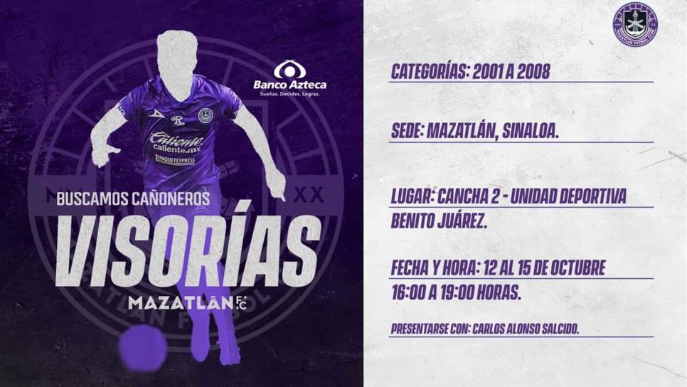 Mazatlán FC hará visorías en el puerto