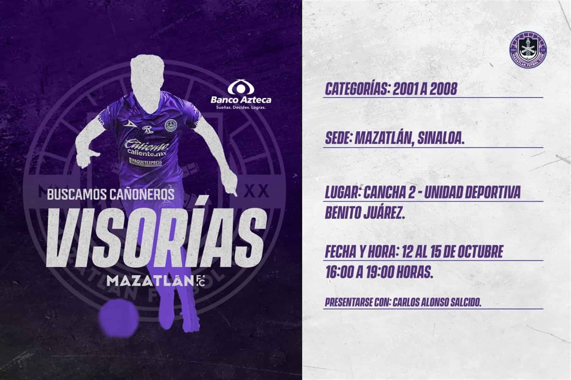 Mazatlán FC hará visorías en el puerto