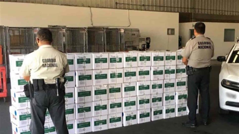 Aseguran metanfetamina oculta en botellas de fertilizante en Hermosillo