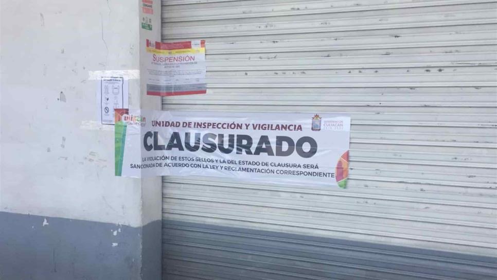 ¡Cero tolerancia! clausuran todo negocio que no cumpla con protocolos sanitarios en Culiacán