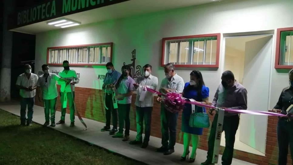 Inaugura alcalde de Ahome nuevas instalaciones de biblioteca pública de El Guayabo