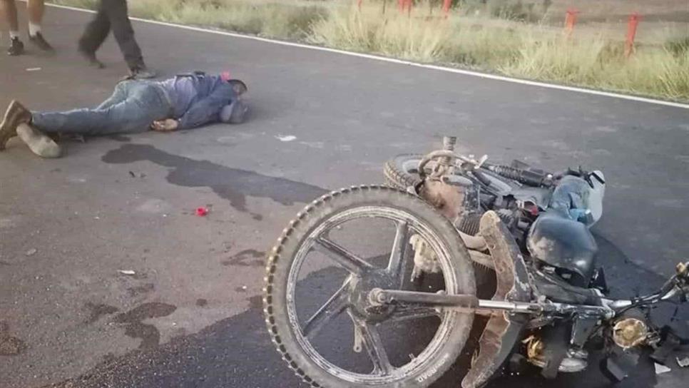 Grave motociclista al atropellar a un hombre y derrapar en Jahuara II