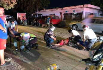 Dos lesionados deja accidente en la 28 de Junio de Los Mochis