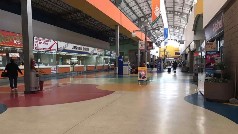 Central de Autobuses de Culiacán, con una baja del 70 % en pasajeros