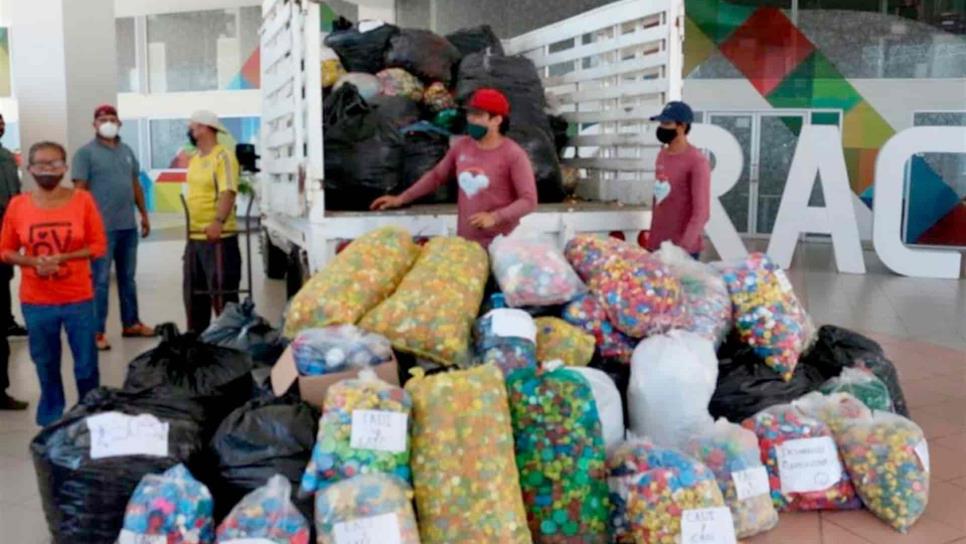 Realiza DIF Mazatlán colecta de tapitas de plástico