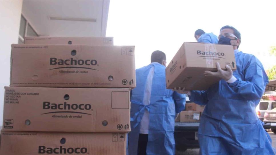 Hospital General Los Mochis recibe apoyo alimentario de la empresa Bachoco
