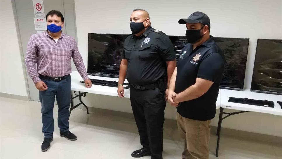 Seguridad Pública Mazatlán recibe pantallas para fortalecer el C2