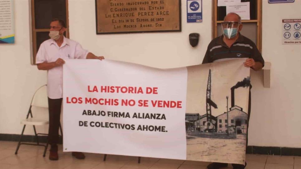 Protesta colectivo para exigir conservación de predio del Ingenio Los Mochis