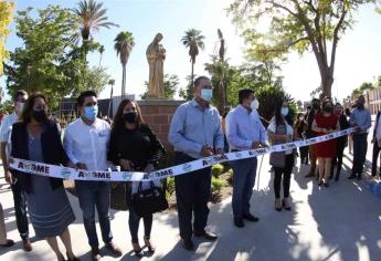 Inaugura alcalde y gobernador la Plaza de la Mujer, en Los Mochis