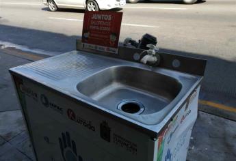 Lavamanos públicos en Culiacán no tienen jabón