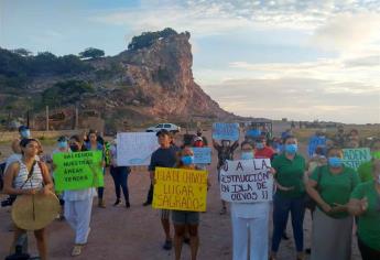 En la Isla de Chivos, se manifiestan por construcción de obra en zona natural