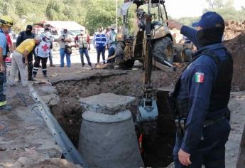 Derrumbe en obras de alcantarillado deja un muerto en Culiacán