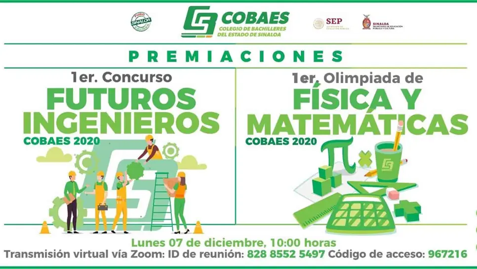 Premia Cobaes a ganadores del Concurso de Ingenieros y Olimpiada de Matemáticas