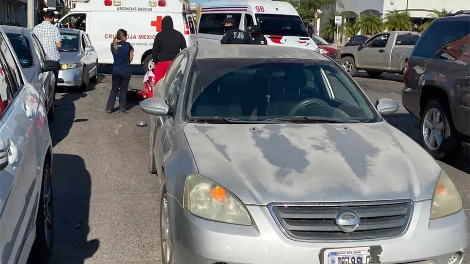 Accidente en sector Jordán de Los Mochis deja a una pareja lesionada