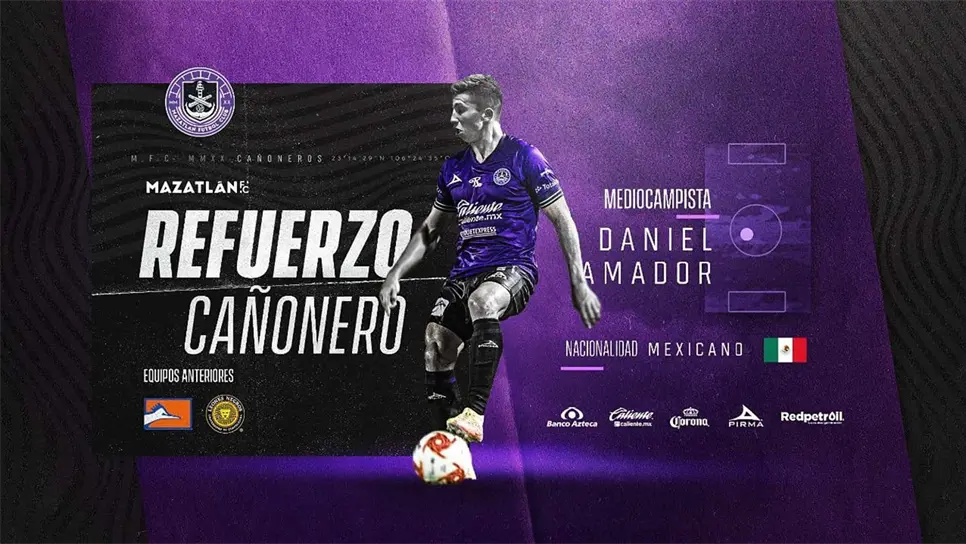 Daniel Amador se suma al Mazatlán FC