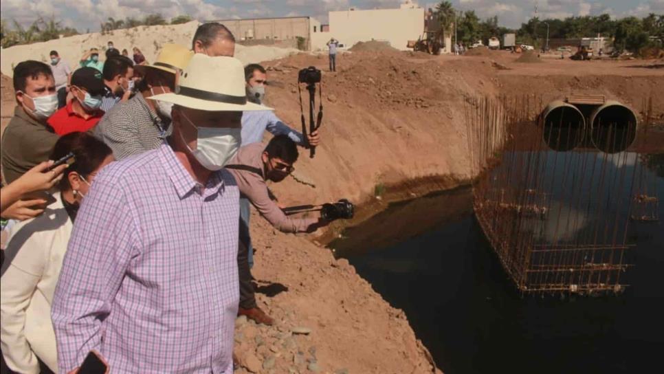 Anuncia gobernador la construcción de parque lineal sobre el dren San Joachín, en Guasave