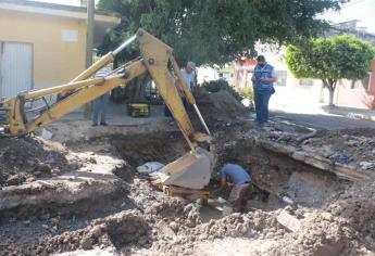 Se rompe tubería y se queda sin agua potable medio Mazatlán