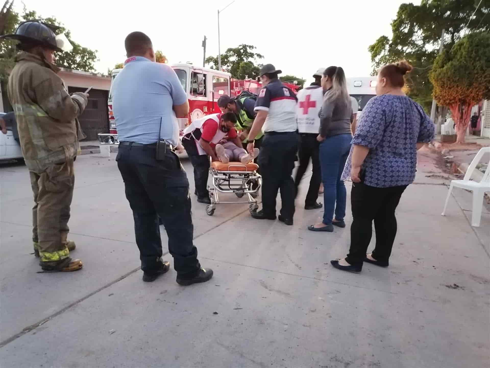 Una persona lesionada tras flamazo en Los Mochis