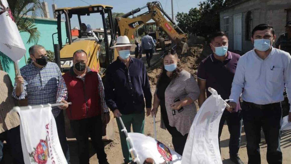 Inician obra de pavimentación en Potrerillos del Norote, Elota