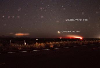 La conjunción de Júpiter y Saturno ilumina el cielo nocturno