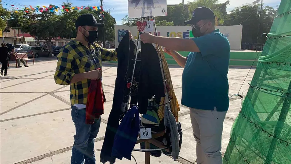 Colocan pinos percheros en El Fuerte, JJR y Guasave; buscan mitigar el frío
