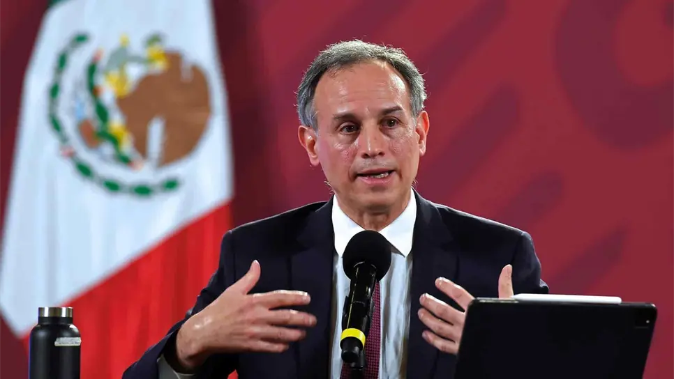 Hugo López Gatell, durante una rueda de prensa en Palacio Nacional de Ciudad de México (México). EFE