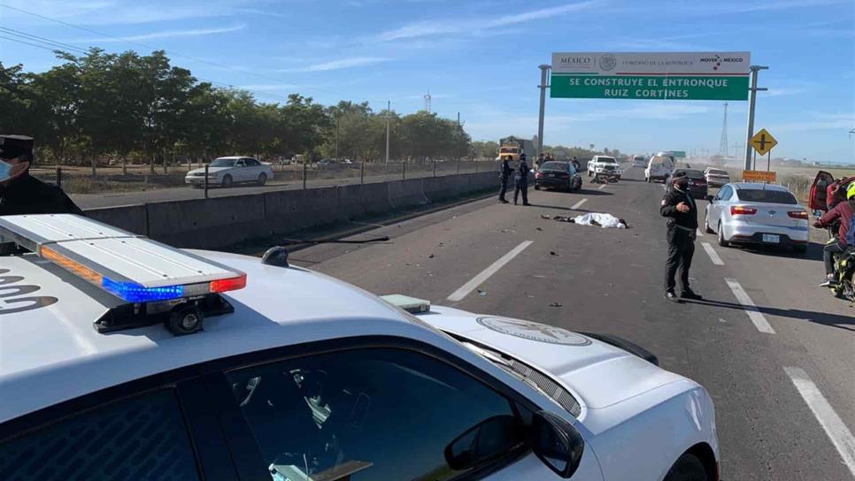 Mujer sinaloíta pierde la vida en la México 15 tras ser embestida, iba en motocicleta