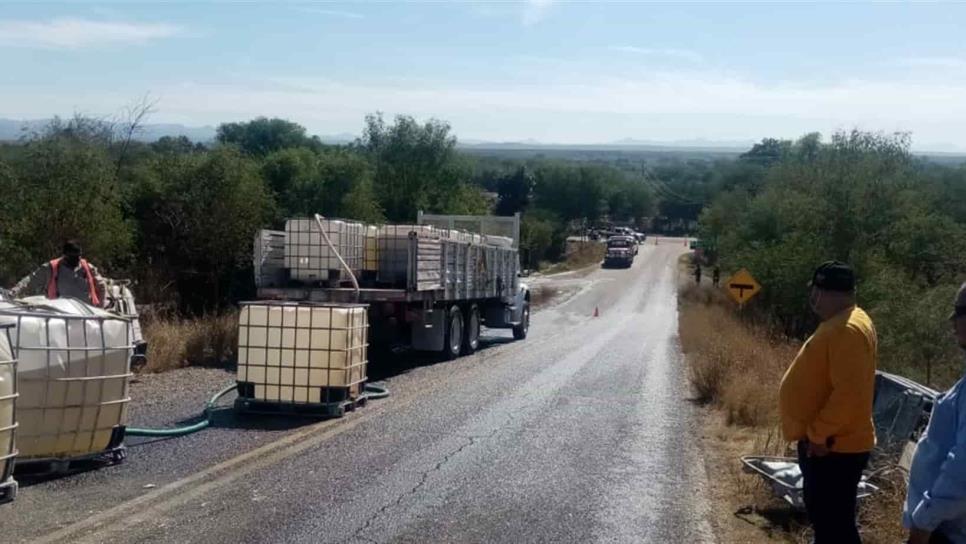 Se derraman 6 mil litros de ácido fosfórico cerca de la presa Josefa Ortiz