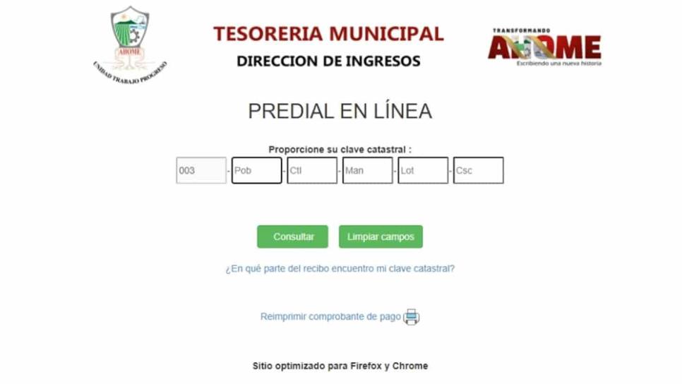 Así de fácil es pagar en línea el predial en Ahome Así de fácil es pagar en línea el predial en Ahome
