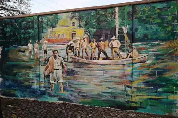 La Venecia del noroeste, mural del Festival Machiria 2020 La Venecia del noroeste, mural del Festival Machiria 2020