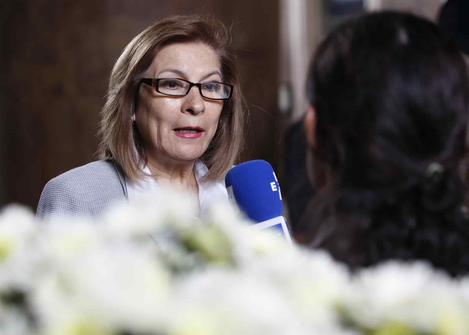 La activista Isabel Miranda habla el 21 de septiembre de 2016, durante una entrevista con Efe en Ciudad de México. EFE/Jorge Núñez/Archivo