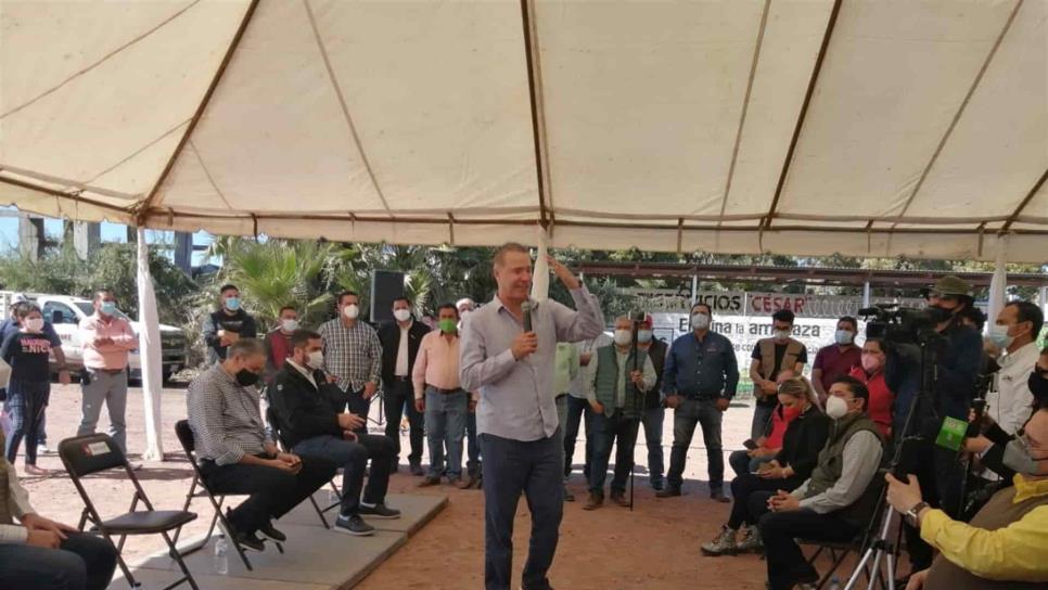 Quirino Ordaz reitera apoyo a productores en caso Multigranos