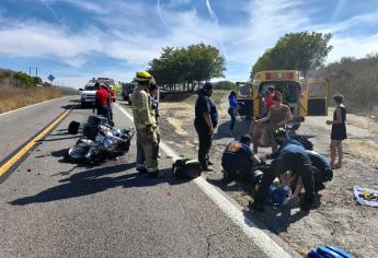 Aparatoso accidente en la Mazatlán-Culiacán deja tres heridos